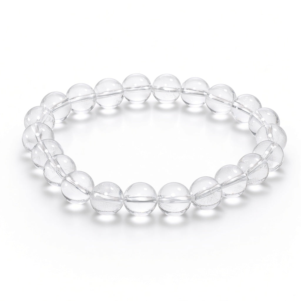 Clear Quartz Clarity & Focus Bracelet — Real Studio Product Photography