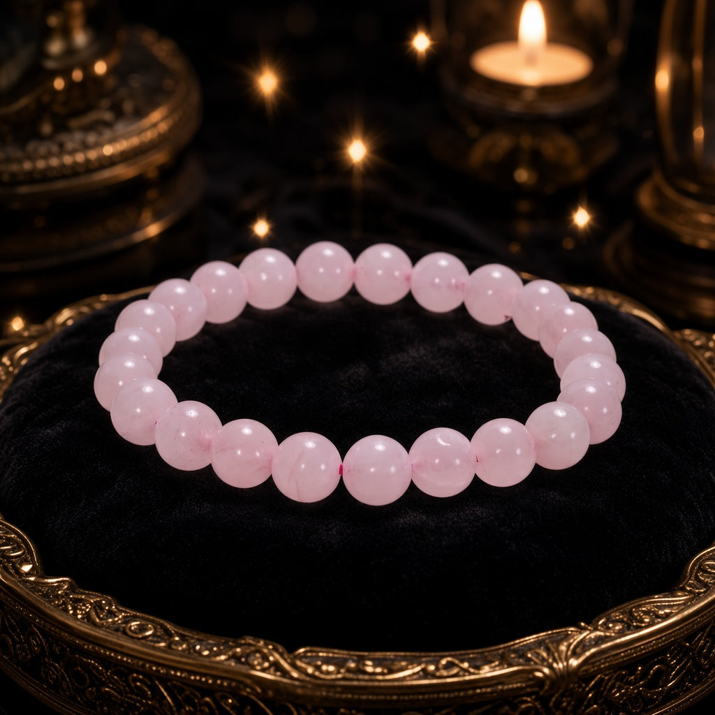 Rose Quartz Tenderness & Self-Care Bracelet — Soleilx Atelier