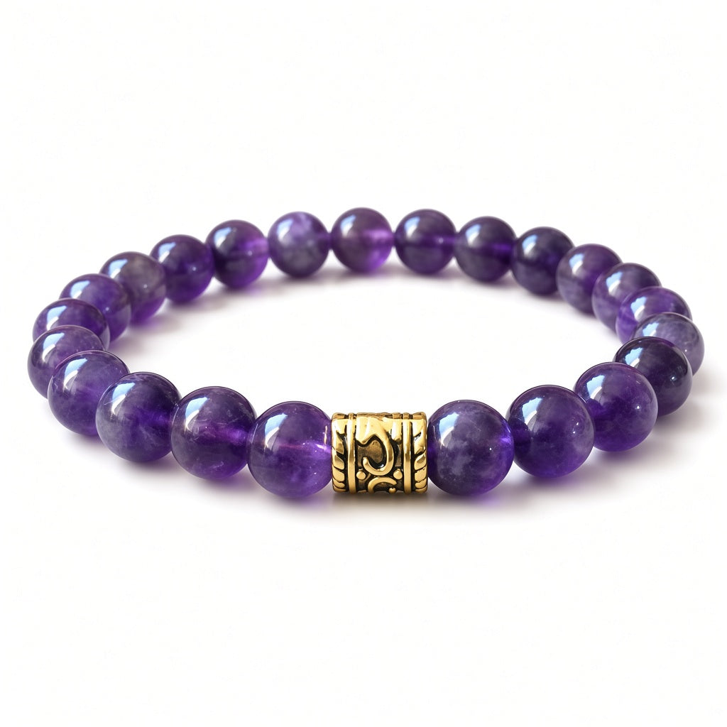 Amethyst & Moonstone Calm Intuition Bracelet — Real Studio Product Photography